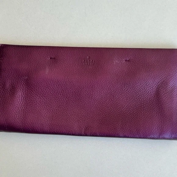Nouveau Leather Tassel Clutch Bag, Purple - Picture 2 of 4